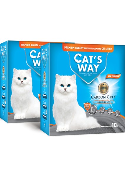 Activated Carbon Grey Kedi Kumu (10L. x 2Adet)