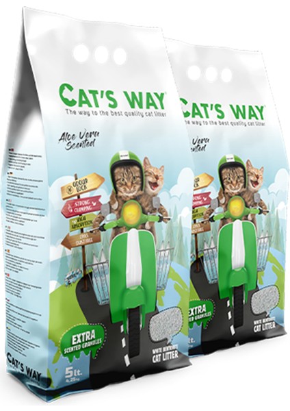 Aloe Vera Kokulu Kedi Kumu (5L. x 2Adet)