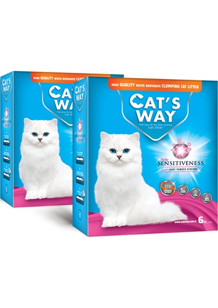 Bebek Pudrası Kokulu Kedi Kumu (6L. x 2Adet)