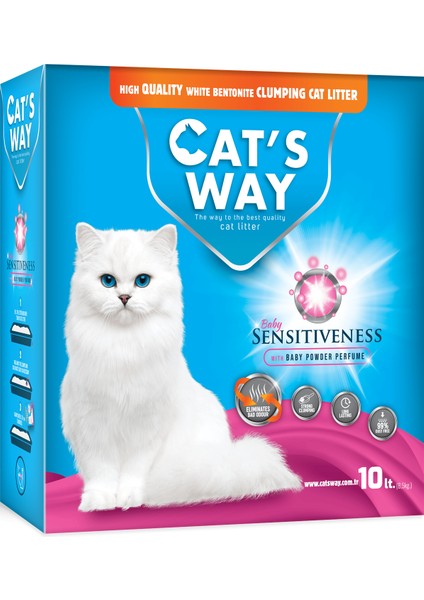 Bebek Pudrası Kokulu Kedi Kumu (10L. x 1Adet)