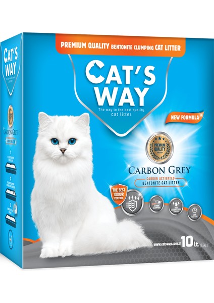 Activated Carbon Grey Kedi Kumu (10L. x 1Adet)