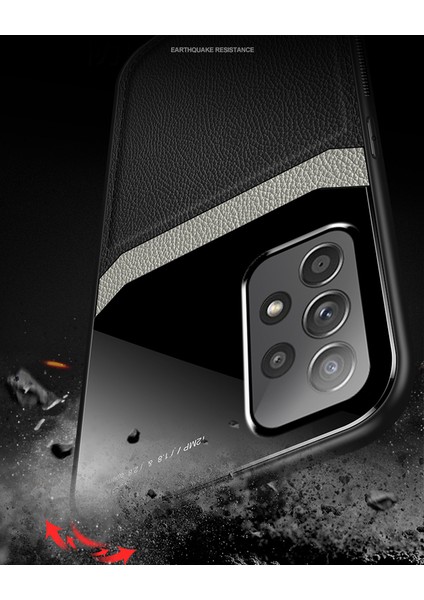 Samsung Galaxy A73 5g Için Litchi Tpu Bumper Cam Lens Korumalı Telefon Kılıfı - Kahverengi (Yurt Dışından) modelleri