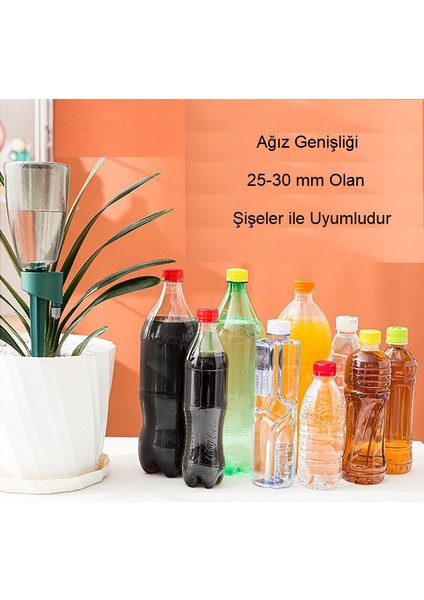 Otomatik Ayarlı 3 Adet Sulama Saksı Çiçek Su Damlatıcı Zamanlama Sulama Kabı