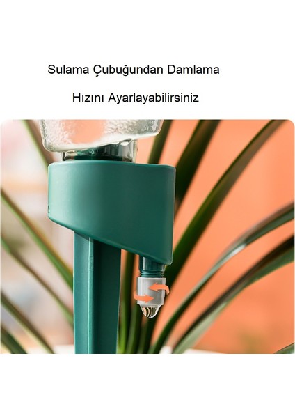 Otomatik Ayarlı 3 Adet Sulama Saksı Çiçek Su Damlatıcı Zamanlama Sulama Kabı