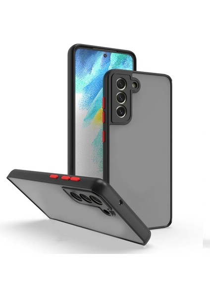 Galaxy S23 Plus Kılıf 3D Kamera Korumalı Arkası Mat Kenarları Renkli Smoke Case