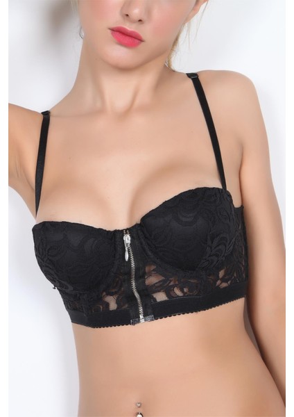 Fermuarlı Yarım Dolgulu Bustiyer modelleri