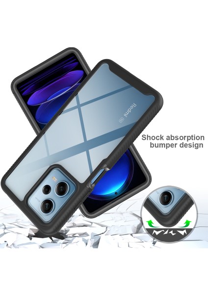 Xiaomi Poco X5 Pro Için Hibrit Bumper Tam Koruma Telefon Kılıfı - Mavi (Yurt Dışından) indirimleri