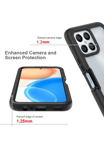 Huawei Honor X8 Için Hibrit Bumper Tam Koruma Telefon Kılıfı - Lacivert (Yurt Dışından) indirimleri