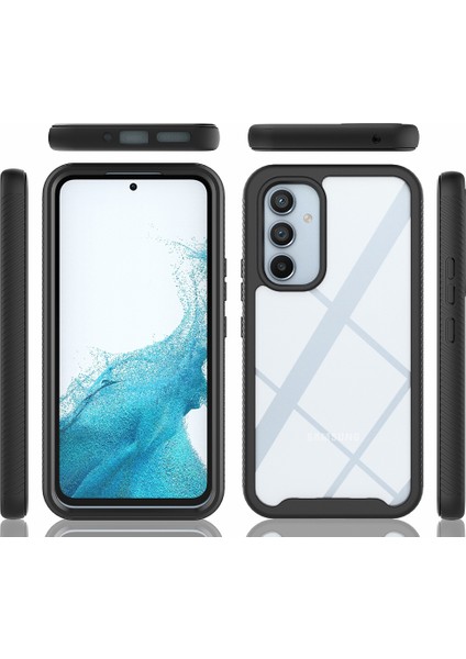 Samsung Galaxy A34 5g Için Dahili Ekran Koruyucu Tam Gövde Koruma Telefon Kılıfı - Mavi (Yurt Dışından)