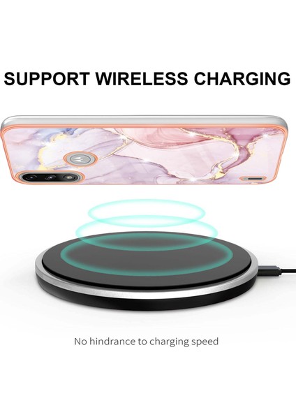 Motorola Moto E7 Power / E7I Power Için Mermer Şık Desenli Tpu Tampon Telefon Kılıfı - Rose Gold (Yurt Dışından) modelleri