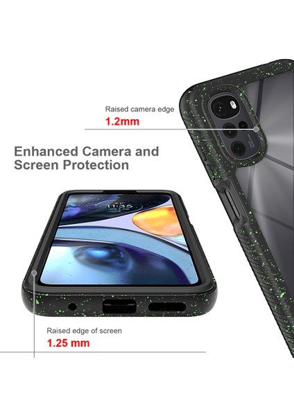 Motorola Moto G22 Için Hibrit Bumper Tam Koruma Telefon Kılıfı - Lacivert (Yurt Dışından) fırsatları