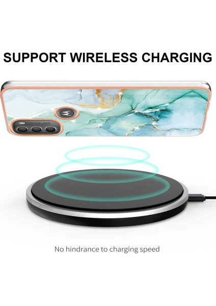 Motorola Moto G71 5g Için Mermer Şık Desenli Tpu Tampon Telefon Kılıfı - Yeşil (Yurt Dışından) modelleri