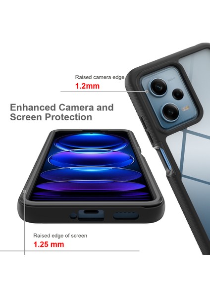 Xiaomi Poco X5 Pro Için Hibrit Bumper Tam Koruma Telefon Kılıfı - Mor (Yurt Dışından) fırsatları
