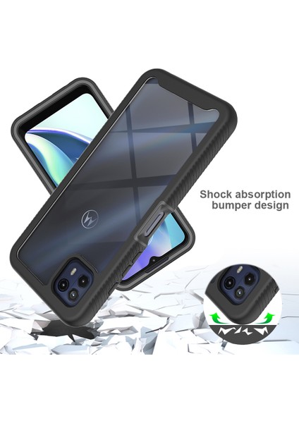 Motorola Moto G50 5g Için Dahili Ekran Koruyucu Tam Gövde Koruma Telefon Kılıfı - Mavi (Yurt Dışından) fiyatları
