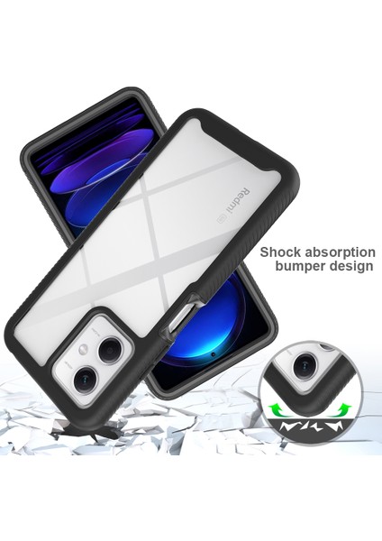 Xiaomi Poco X5 Için Hibrit Bumper Tam Koruma Telefon Kılıfı - Lacivert (Yurt Dışından) indirimleri