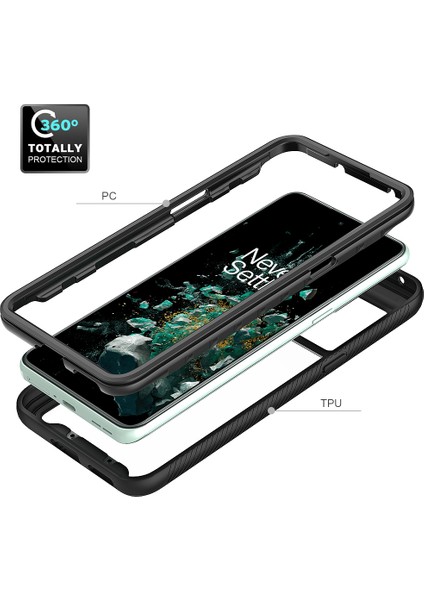 Oneplus 10T Için Hibrit Bumper Tam Koruma Telefon Kılıfı - Kırmızı (Yurt Dışından) modelleri