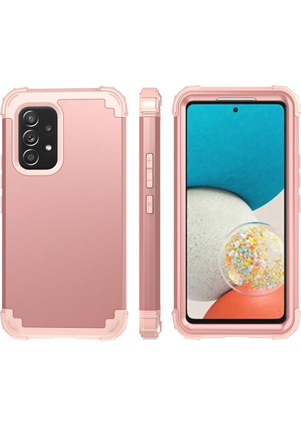 Samsung Galaxy A53 5g Için Yumuşak Silikon Sert Pc Tampon Telefon Kılıfı - Rose Gold (Yurt Dışından) fiyatları
