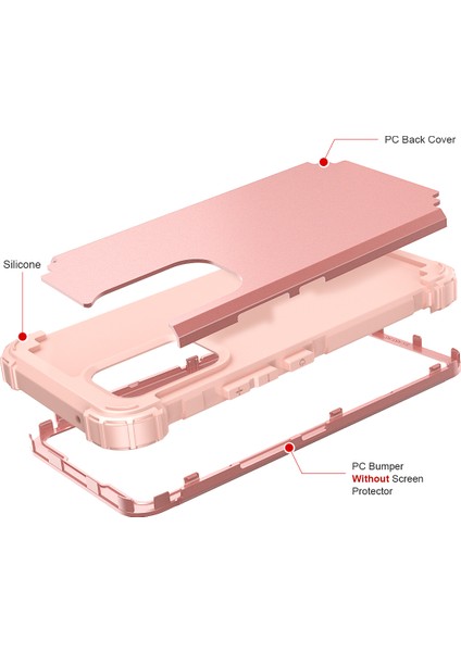 Samsung Galaxy A53 5g Için Yumuşak Silikon Sert Pc Tampon Telefon Kılıfı - Rose Gold (Yurt Dışından) fırsatları