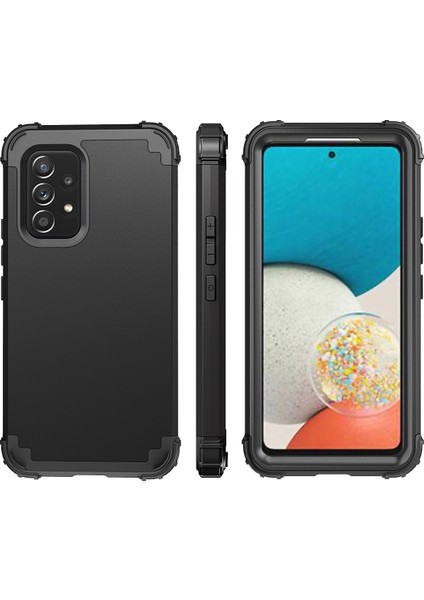 Samsung Galaxy A53 5g Için Yumuşak Silikon Sert Pc Tampon Telefon Kılıfı - Siyah (Yurt Dışından) fiyatları