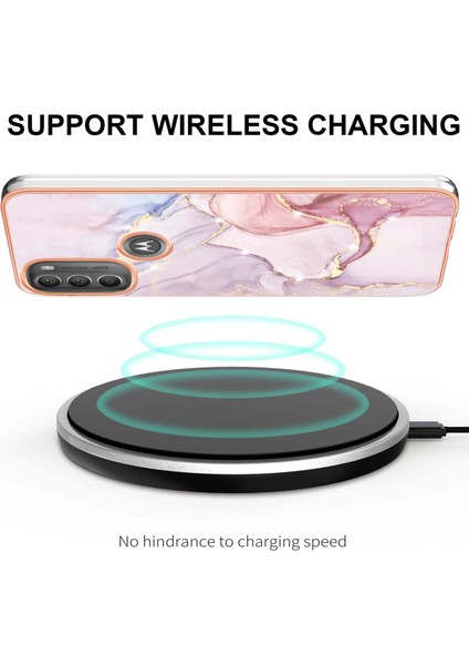 Motorola Moto G71 5g Için Mermer Şık Desenli Tpu Tampon Telefon Kılıfı - Rose Gold (Yurt Dışından) modelleri