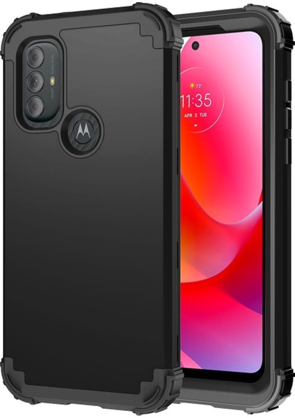Motorola Moto G Power (2022) Için Yumuşak Silikon Sert Pc Tampon Telefon Kılıfı - Siyah (Yurt Dışından) fırsatları