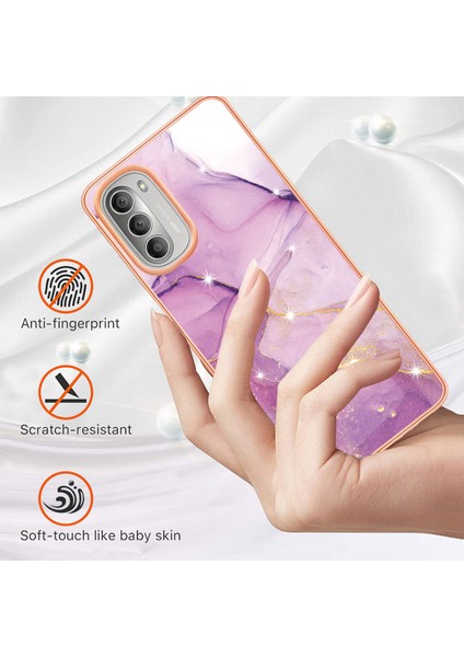 Motorola Moto G51 5g Için Mermer Şık Desenli Tpu Tampon Telefon Kılıfı - Pembe (Yurt Dışından) fiyatları