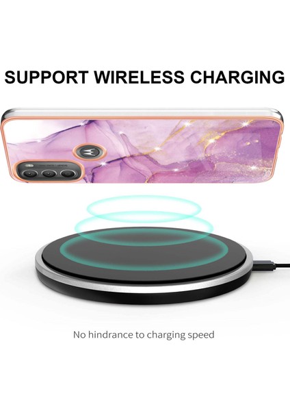 Motorola Moto G71 5g Için Mermer Şık Desenli Tpu Tampon Telefon Kılıfı - Pembe (Yurt Dışından) modelleri