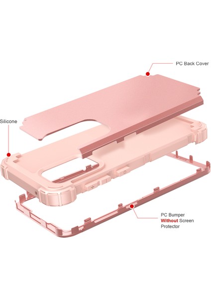 Samsung Galaxy A33 5g Için Yumuşak Silikon Sert Pc Tampon Telefon Kılıfı - Rose Gold (Yurt Dışından) fırsatları