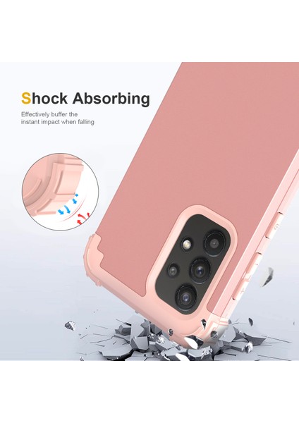 Samsung Galaxy A33 5g Için Yumuşak Silikon Sert Pc Tampon Telefon Kılıfı - Rose Gold (Yurt Dışından) indirimleri