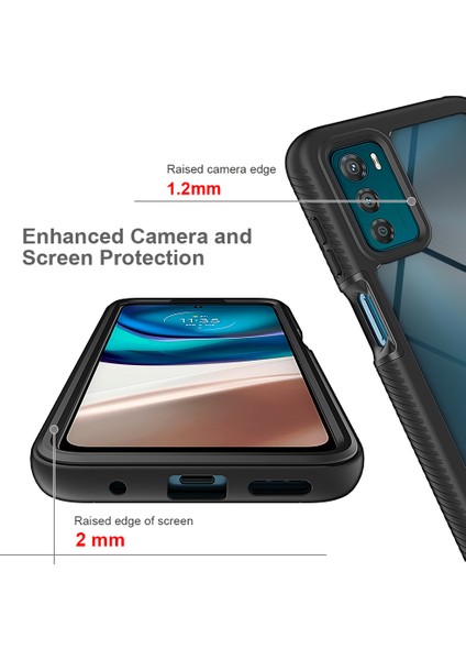 Motorola Moto G42 Için Hibrit Bumper Tam Koruma Telefon Kılıfı - Lacivert (Yurt Dışından) indirimleri