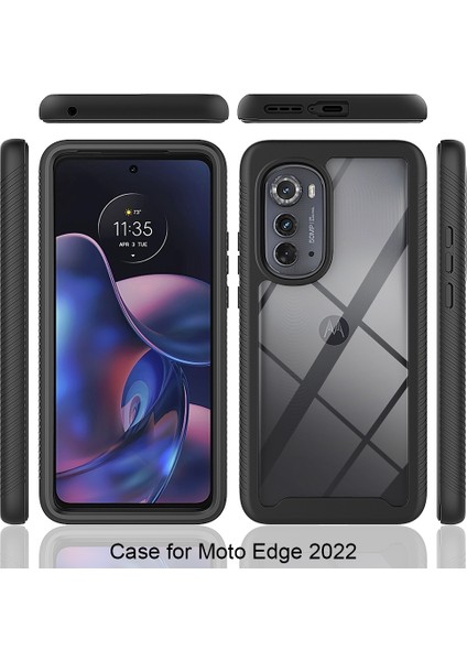 Motorola Edge 2022 Için Hibrit Bumper Tam Koruma Telefon Kılıfı - Mor (Yurt Dışından) fiyatları