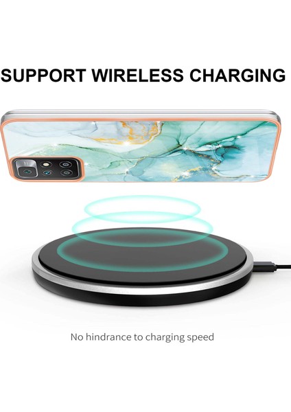 Xiaomi Redmi 10 Için Mermer Şık Desenli Tpu Tampon Telefon Kılıfı - Altın (Yurt Dışından) modelleri