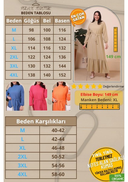 Buyuk Beden Elbise Uzun Kollu Kadin Tesettur Elbise Piliseli fiyatları