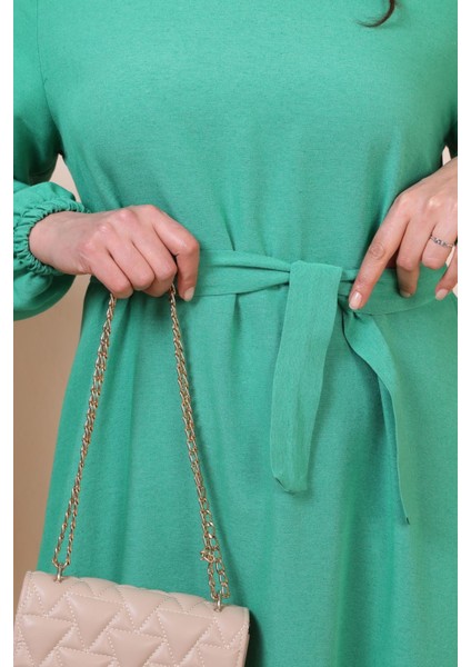 Buyuk Beden Elbise Uzun Kollu Kadin Tesettur Elbise Piliseli modelleri