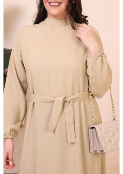 Buyuk Beden Elbise Uzun Kollu Kadin Tesettur Elbise Piliseli modelleri