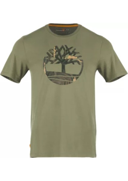 Ss Tree Logo Camo Tee Erkek Haki Tshirt TB0A68VH5901