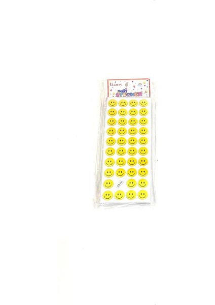 Ticonpuffy Sticker Gülen Yüz 20 'li Paket 348869