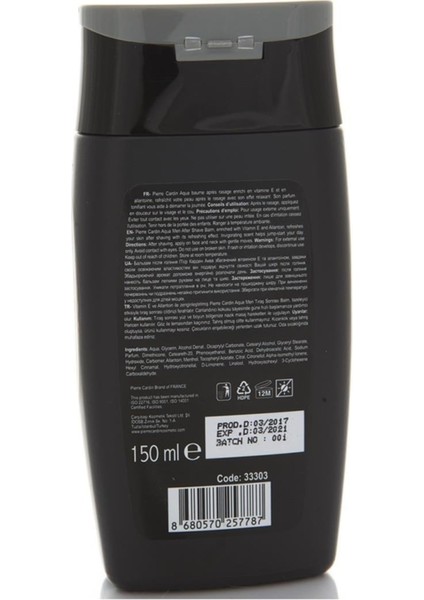 After Shave Balsam 150 ml - Aqua Tıraş Sonrası Balsam indirimleri
