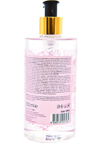 Liquid Hand Wash 350 ml Secret Paradise Sıvı El Sabunu modelleri
