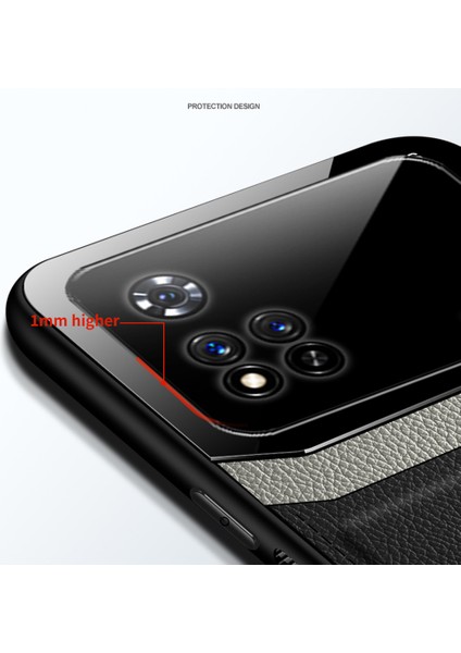 Xiaomi Poco M4 4g Için Litchi Tpu Bumper Cam Lens Korumalı Telefon Kılıfı (Yurt Dışından) indirimleri