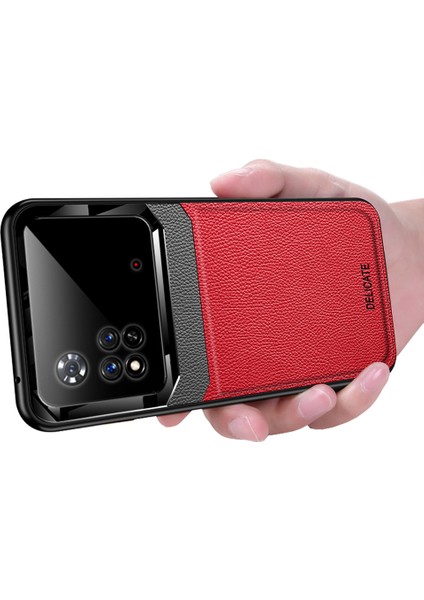 Xiaomi Poco M4 4g Için Litchi Tpu Bumper Cam Lens Korumalı Telefon Kılıfı (Yurt Dışından)