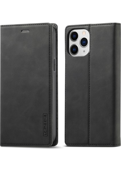 iPhone 11 Pro Max Için Ince Kapaklı Deri Cüzdan Standı Telefon Kılıfı (Yurt Dışından)