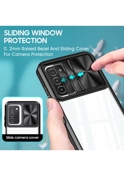 Samsung Galaxy A53 5g Için Sürgülü Kamera Kapaklı Tpu Tamponu Temizle Telefon Kılıfı (Yurt Dışından) modelleri