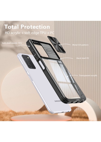 Samsung Galaxy A53 5g Için Sürgülü Kamera Kapaklı Tpu Tamponu Temizle Telefon Kılıfı (Yurt Dışından) fırsatları