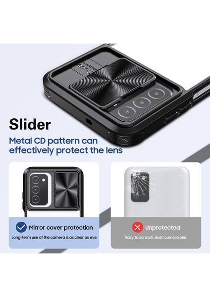 Samsung Galaxy A53 5g Için Sürgülü Kamera Kapaklı Tpu Tamponu Temizle Telefon Kılıfı (Yurt Dışından) indirimleri