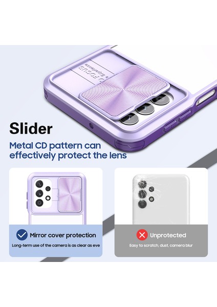 Samsung Galaxy A33 5g Için Sürgülü Kamera Kapaklı Tpu Tamponu Temizle Telefon Kılıfı (Yurt Dışından) indirimleri