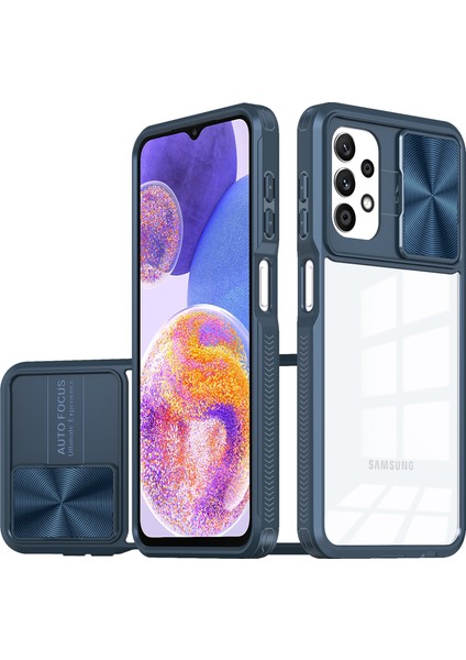 Samsung Galaxy A13 4G/A13 5G/A04S/M13 4g Için Sürgülü Kamera Kapaklı Tpu Tamponu Temizle Telefon Kılıfı (Yurt Dışından)
