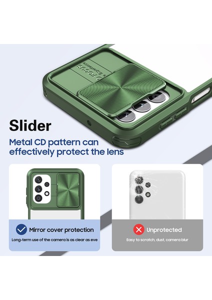 Samsung Galaxy A33 5g Için Sürgülü Kamera Kapaklı Tpu Tamponu Temizle Telefon Kılıfı (Yurt Dışından) indirimleri