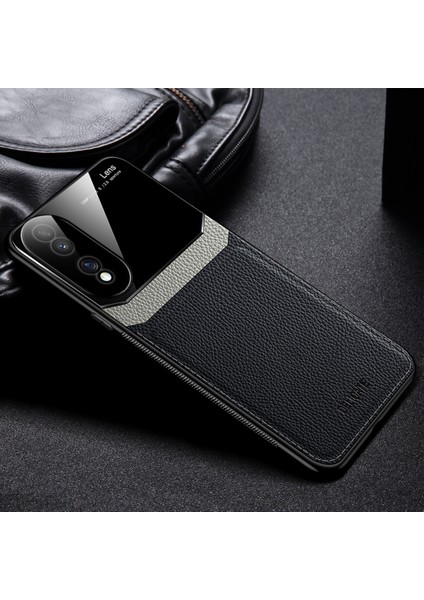 Honor 70 Için Litchi Tpu Bumper Cam Lens Korumalı Telefon Kılıfı (Yurt Dışından)