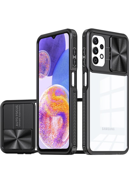 Samsung Galaxy A13 4G/A13 5G/A04S/M13 4g Için Sürgülü Kamera Kapaklı Tpu Tamponu Temizle Telefon Kılıfı (Yurt Dışından)